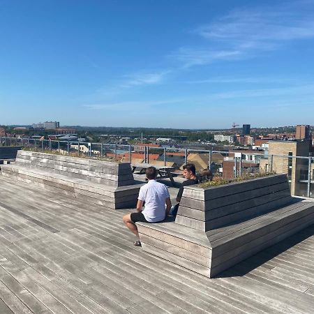 Modern Central Apt With Rooftop, Privat Balcony, & Free Parking,Next To Aarhus Attractions Dış mekan fotoğraf